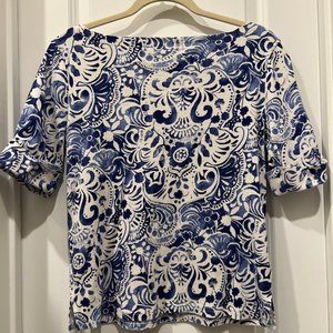 Lauren by Ralph Lauren Cotton Boat-Neck T-Shirt